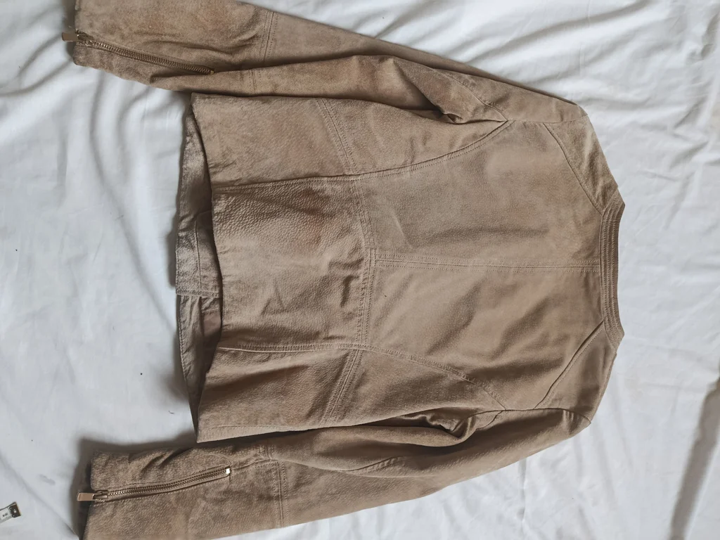 Chaqueta de cuero beige Mango talla S – photo 10